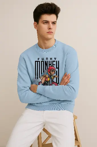 Funky Monkey Urban Sweatshirt – Graphic Crewneck